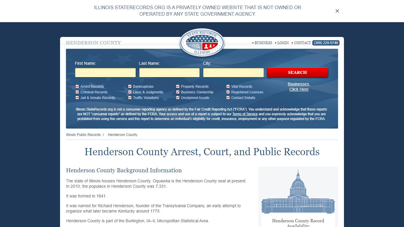 Henderson County Arrest, Court, and Public Records