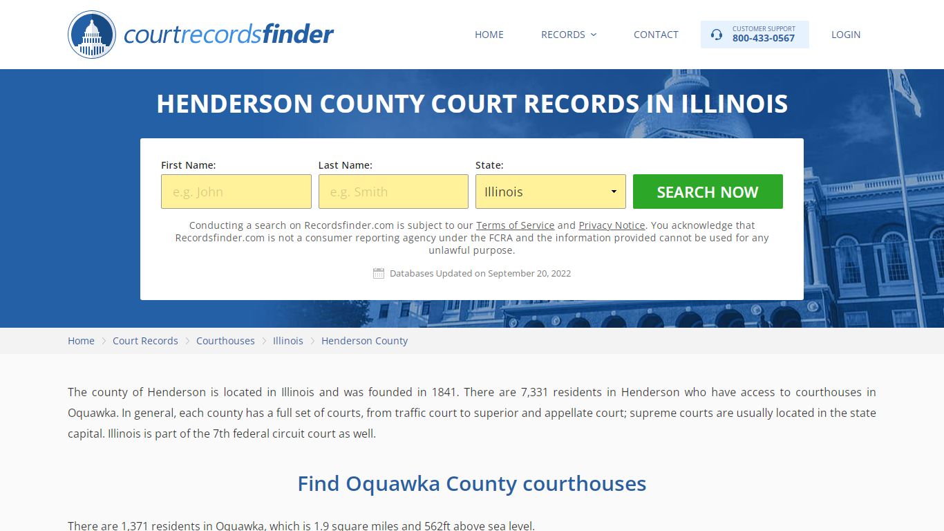 Henderson County, IL Court Records - Find Henderson Courthouses